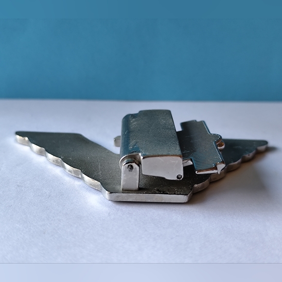 Emporio Armani Black and Silver Logo Belt Buckle - Picture 4 of 8